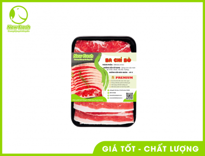 Combo 1Kg Ba Chỉ Bò Mỹ Cắt Trải