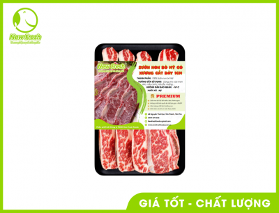 Combo 1Kg Sườn Bò Mỹ Có Xương Cắt Lát