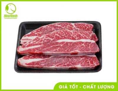 Combo 1Kg Sườn Bò Mỹ Không Xương Cắt Lát