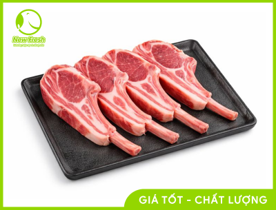 Combo 1Kg Sườn Cừu Cắt Kiểu Pháp Cắt Lát
