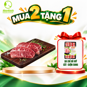 Lõi Vai Bò Mỹ Cắt Lát - Mua 2 Tặng 1