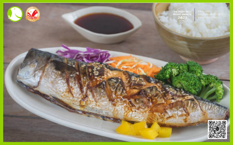 Cá saba nướng Teriyaki