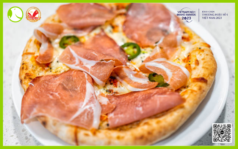 Đùi lợn iberico pizza