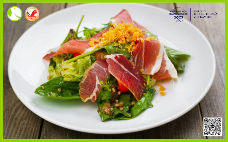 Đùi lợn iberico salad