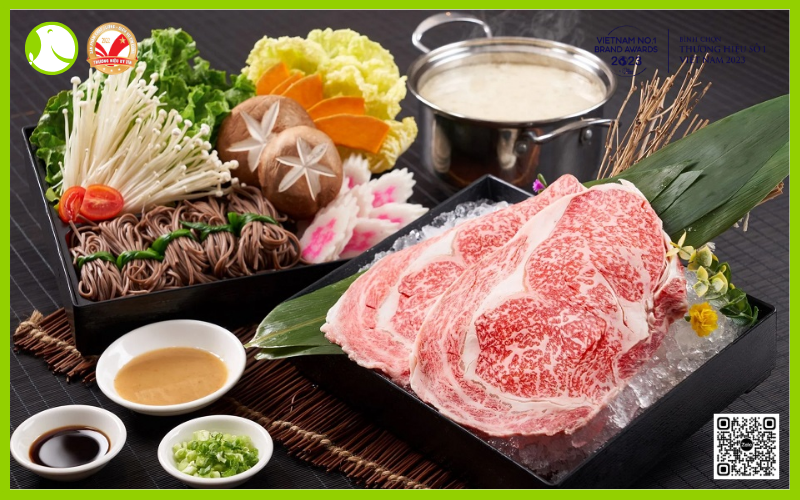 chế biến bò kobe shabu shabu