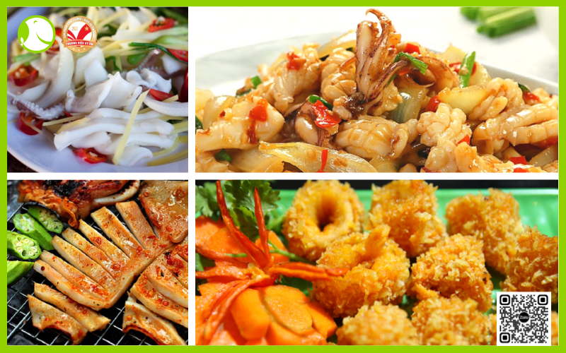 các món ăn từ mực nang