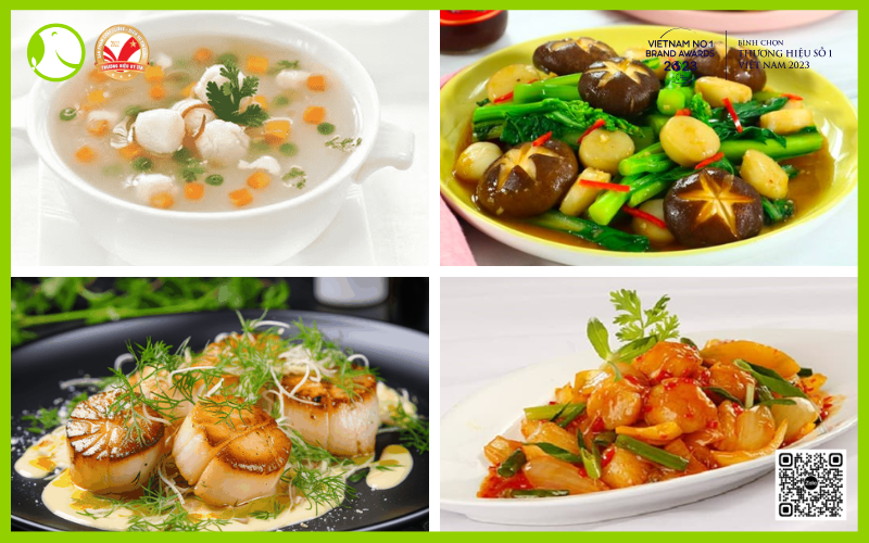 các món ngon từ cồi sò điệp