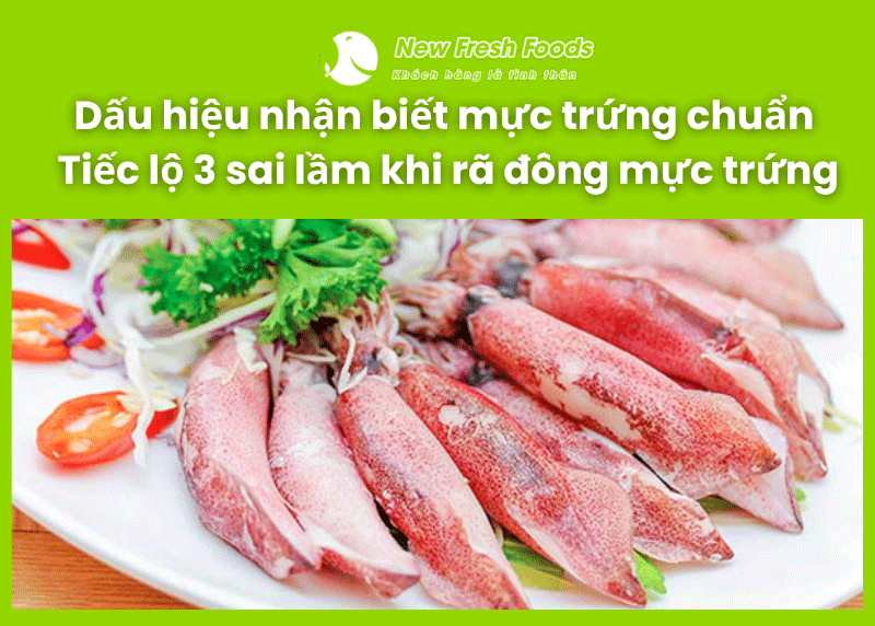 Dấu hệu nhận biết mực trứng thật