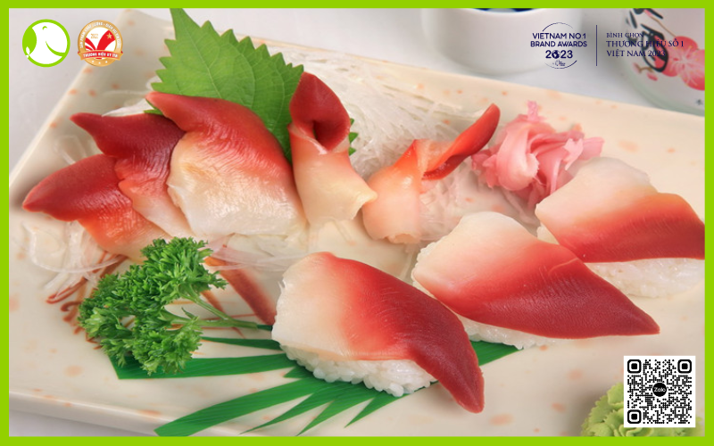 Sashimi sò đỏ Nhật