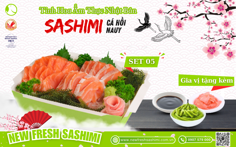 Set sashimi cá hồi Nauy 05