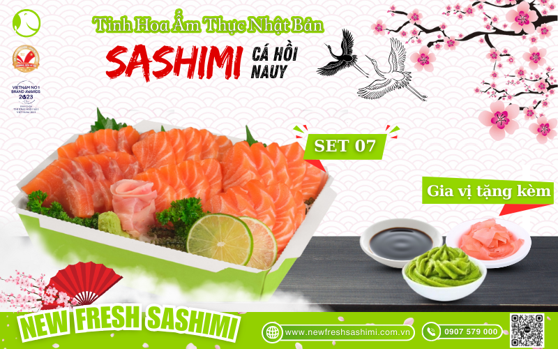 Set sashimi cá hồi Nauy 07