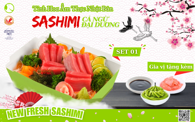 Set sashimi cá ngừ đại dương 01