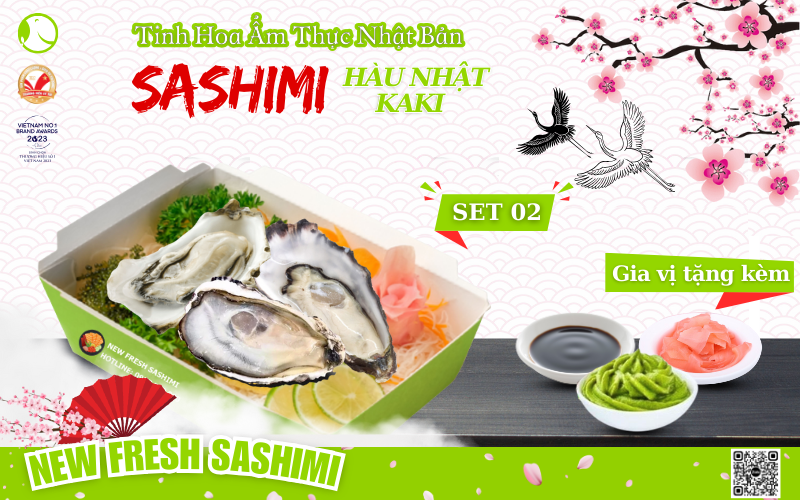 Set sashimi hàu Nhật 01