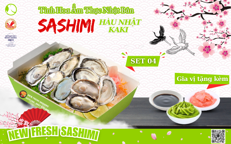 Set sashimi hàu Nhật 04