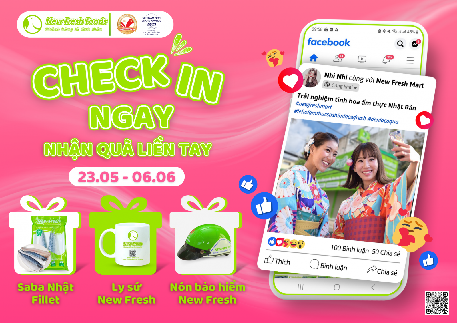 Check in ngay - nhận quà liền tay