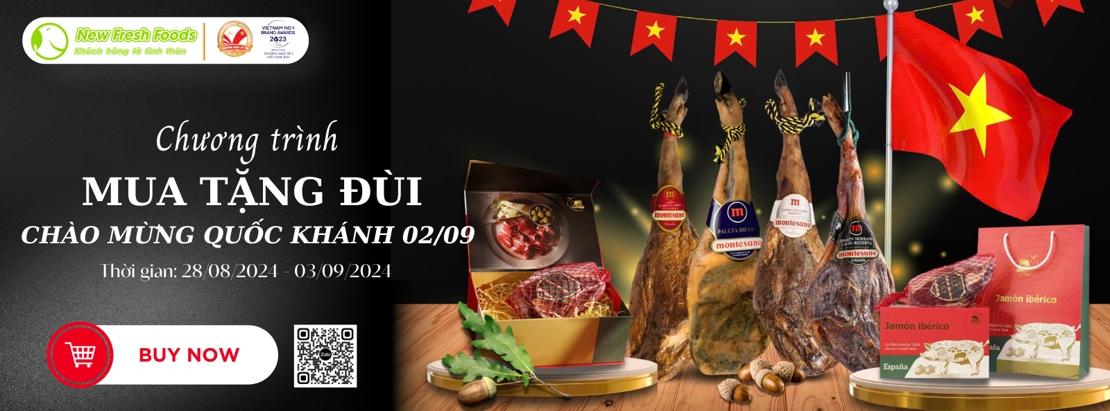 Đùi heo muối iberico mua 1 tặng 1