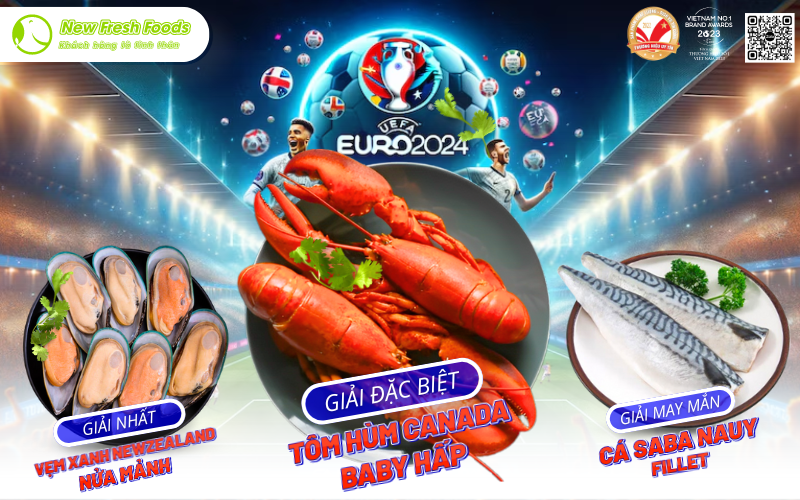 Giải thưởng minigame euro 2024 tại New Fresh 