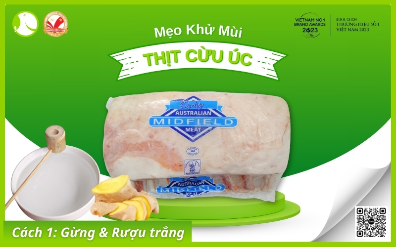 Khử mùi thịt cừu bằng gừng và rượu trắng