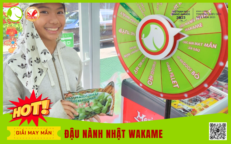 Khách hàng trúng giải may mắn - Đậu nành Nhật wakame