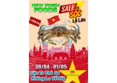 Hot - Cua King Crab Sale Thấy Mê - Mừng Đại Lễ