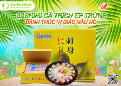 Đánh Thức Vị Giác Màu Hè Cùng Sashimi Cá Trích Ép Trứng Nhật Bản