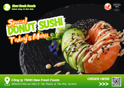 Donut Sushi Hot Trend Món Bánh Toàn Cầu