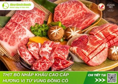 Thịt Bò Nhập Khẩu Cao Cấp - Hương Vị Thượng Hạng Từ Vùng Đồng Cỏ