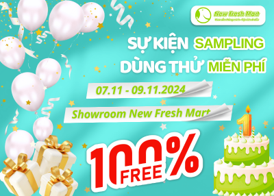 Sampling Dùng Thử Miễn Phí Mừng New Fresh Mart Lên 1 Tuổi