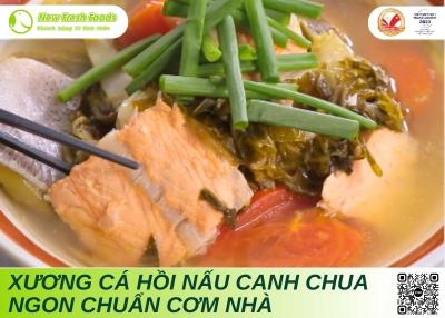 Xương Cá Hồi Nấu Canh Chua Ngon Chuẩn Cơm Nhà