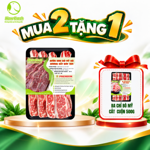 Sườn Bò Mỹ Có Xương Cắt Lát