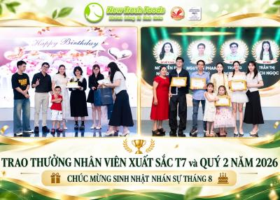 Đêm Gala Team Building 2026: Rực Rỡ Sinh Nhật Tháng 8 Và Vinh Danh Nhân Sự Xuất Sắc Quý 2